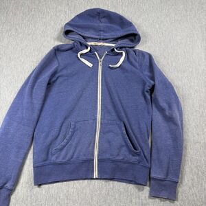 Abbot Main Hoodie Women L Blue Venice Beach‎ Heathered Fleece Full Zip Athletic